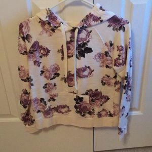 Thin-floral hoodie
